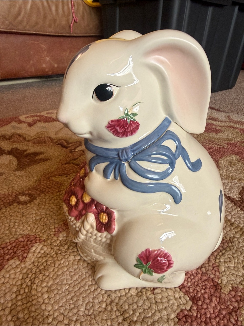 Lenox Poppies Barnyard Bunny Cookie Jar